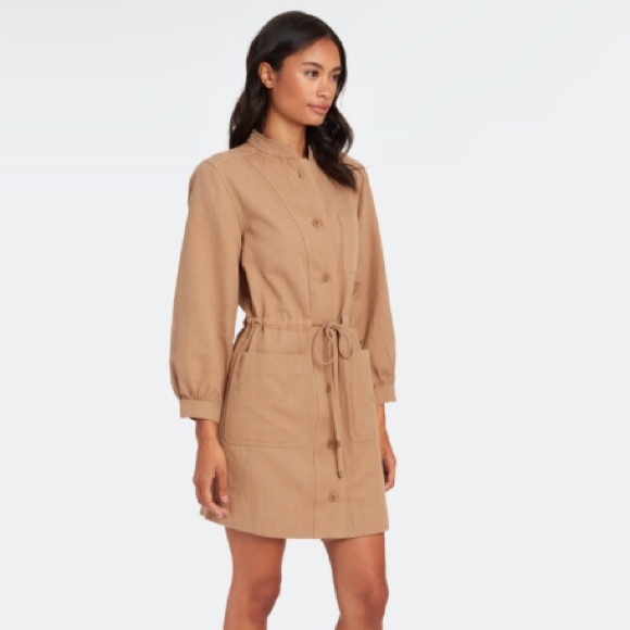 APIECE APART Nueva Aragon Mini Dress in Camel - Picture 5 of 7